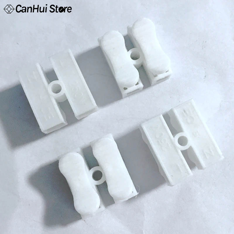 

10pcs/lot 2p G7 Spring Wire Quick Connector Splice With No Welding No Screws Cable Clamp Terminal 2 Way Easy Fit Led Strip CH-2