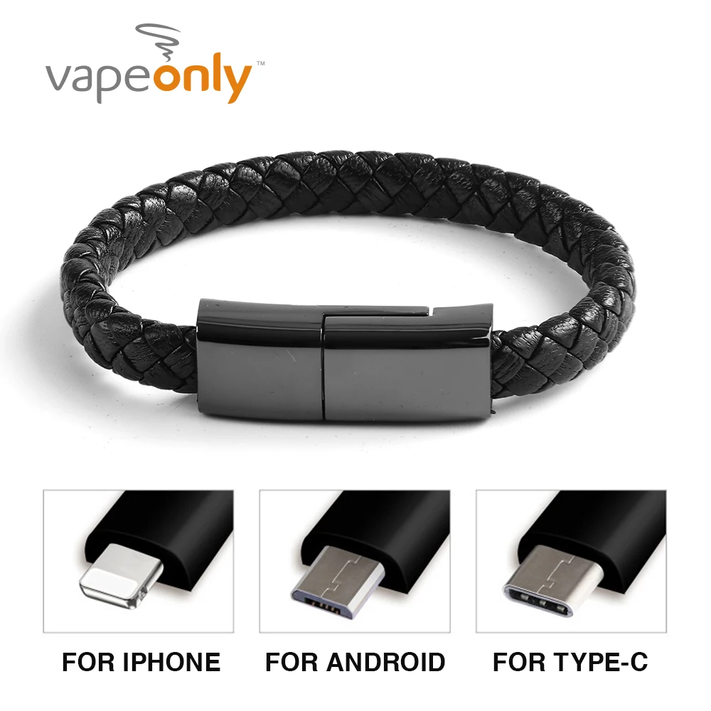 رابط VIP سوار USB كابل شاحن الهاتف المحمول كابل بيانات الهاتف 22.5 سنتيمتر سريعة تهمة سريع iphone X 7 8 زائد samsung S8 سلك
