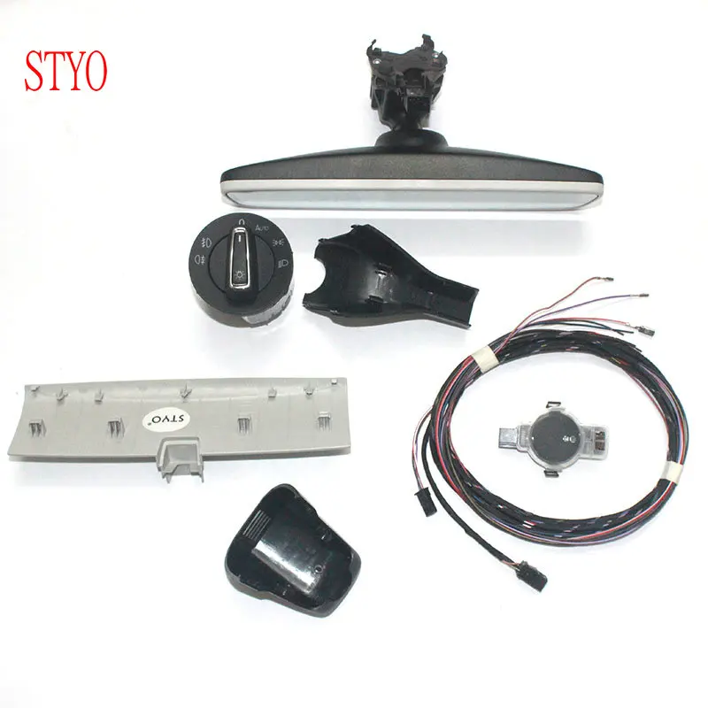 STYO Car Auto headlight switch+Rain Light Wiper Sensor+ Dimming Rear