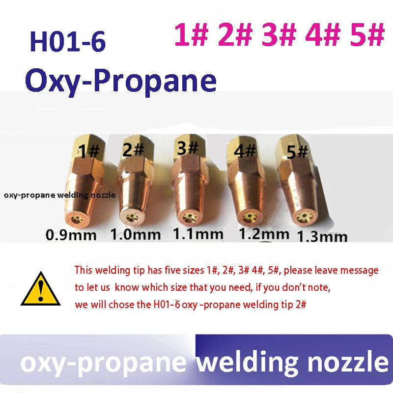 Oxy пропан сварочный сопло 5 шт./лот сварочный наконечник для H01-6 Сварочная горелка