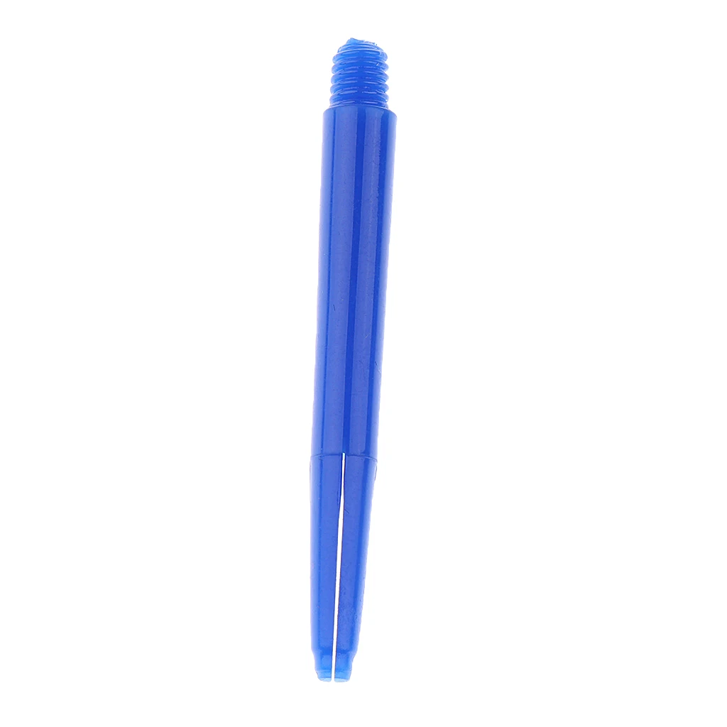 Set of 30 Nylon Dart Shafts Medium 43mm 2BA Screw Thread Durable and Lightweight Blue Black Red Color