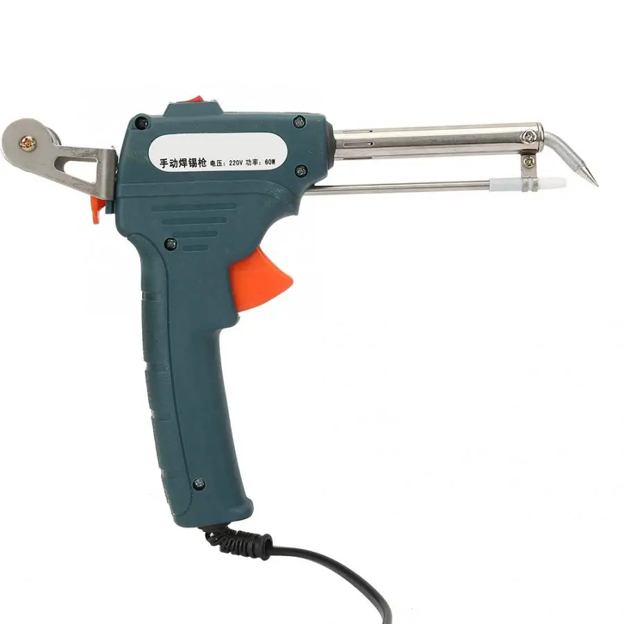 

Soldering Station Digital Handheld Semi-Auto Send Tin Heat Gun Soldering Iron Station Welding Tool 60w EU Plug 220V Welding