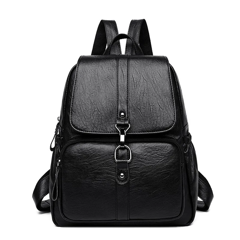 

Super Quality Women Backpack Female Soft Leather Backpacks Day Pack Large Capacity Elegant Backpacks For Women Mochila Feminina