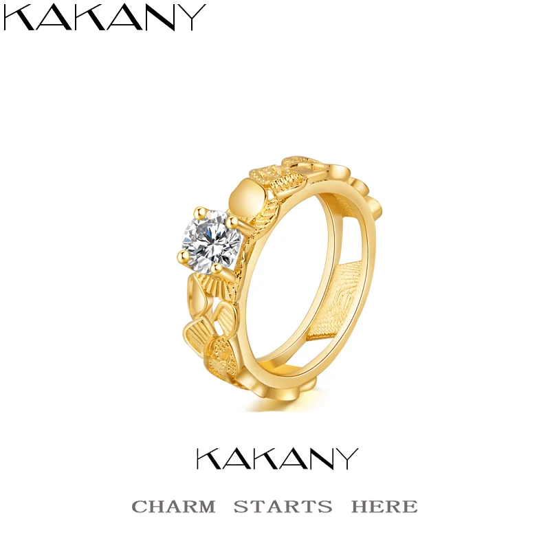 

Kakany New Romantic Couple Female Ring Plated 18k Gold Europe And America Fashion Popular Jewelry Free Shipping