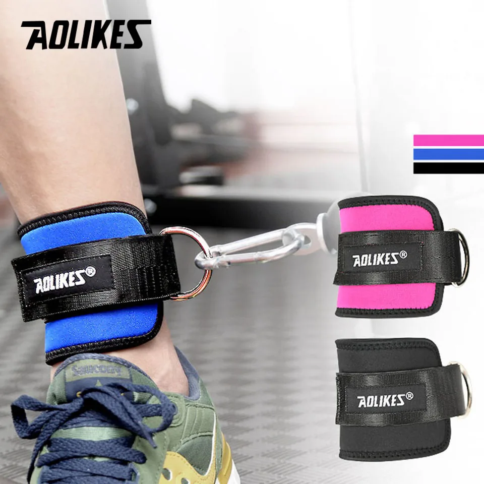 AOLIKES 1 шт., для тренажерного зала, для тяжелой атлетики, для восстановления силы ног, для тренировок, поддержка лодыжки, протектор, регулируемый, защита лодыжки