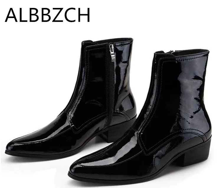 pointed heeled chelsea boots