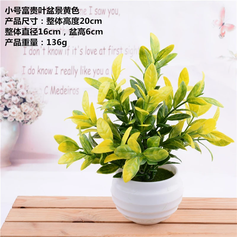 Artificial Plants Vase Set Plastic Plant Bonsai Artificial Flower In Pot Wedding Home Garden Office Balcony Landscape Decoration Artificial Plants Vase Set Plastic Plant Bonsai Artificial Flower In Pot Wedding Home Garden Office Balcony Landscape Decoration