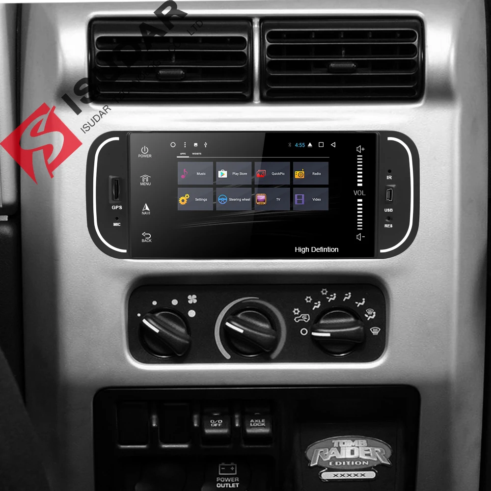 Isudar автомобильный мультимедийный плеер 1din android 7.1.1 5 дюймов для Jeep/Chrysler/Dodge/Liberty/Wrangler/Sebring/Grand Cherokee радио gps