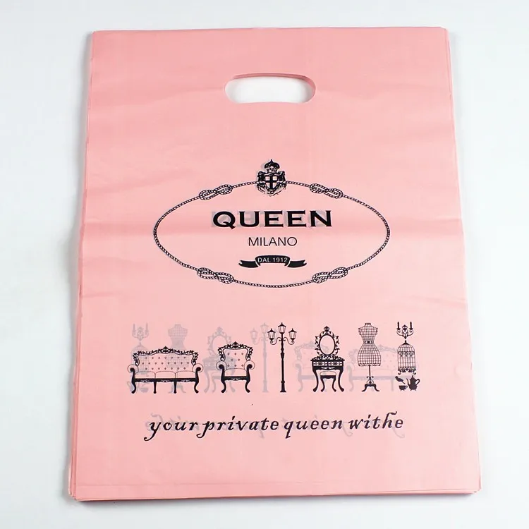 Мода пластиковый мешок "Королева" Сумки 100 шт./лот 30x40 см Fit одежду или упаковки подарка Сумки