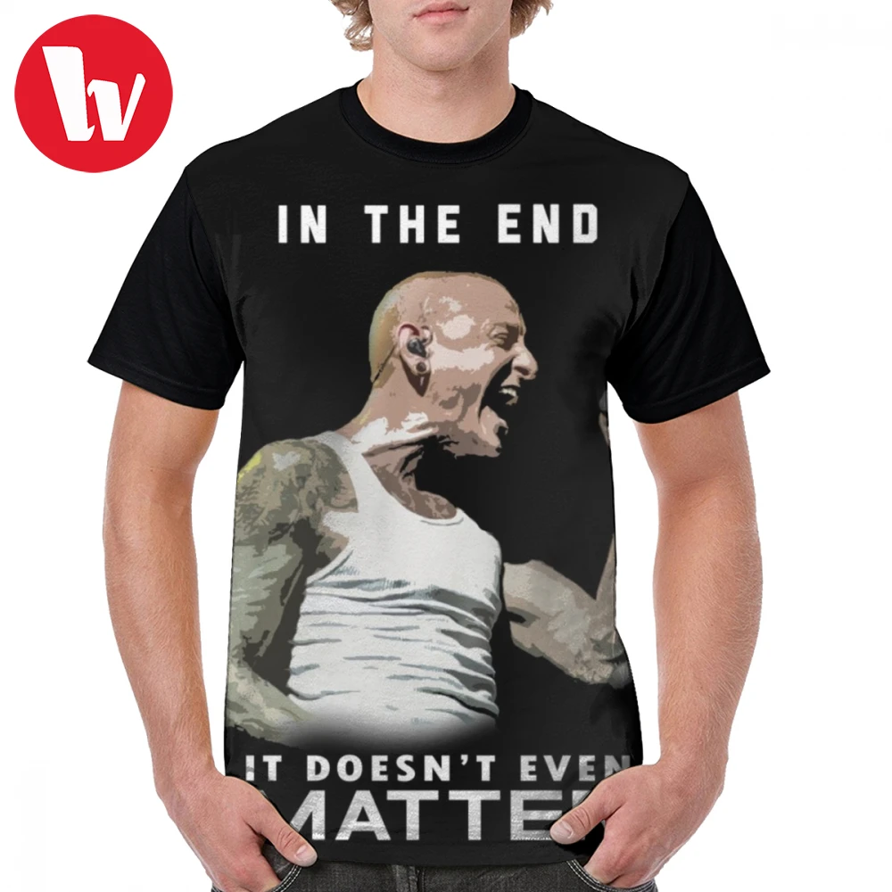 

Linkin Park T Shirt Chester Bennington T-Shirt 100 Percent Polyester Print Graphic Tee Shirt Short Sleeve 6xl Mens Casual Tshirt