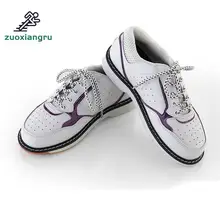 High Quality Unisex Bowling Shoes Right-hand Anti-skid Outsole Sneakers Genuine Leather Breathable Men Sneakers Reflective Shoes