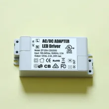 100 шт./лот,, DC12V 24 W Светодиодный драйвер, 3528/5050 лампы с блоком питания, MR16 внешний источник питания