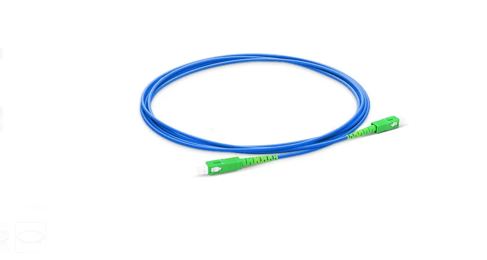 

20m SC APC to SC APC Simplex Single Mode Armored PVC (OFNR) Patch Cable, Cable Jumper