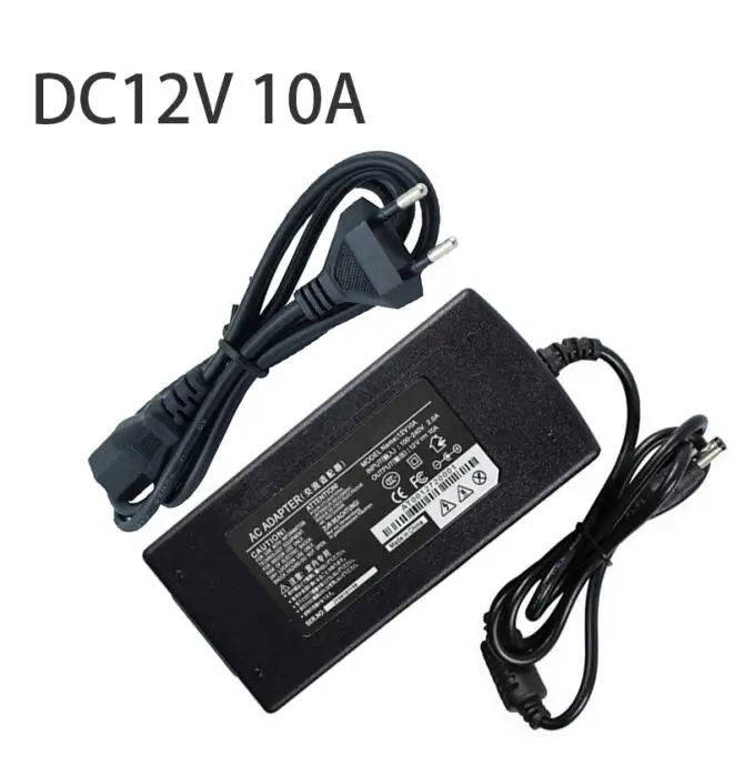 ZINUO DC12V 3A 4A 5A 6A 10A адаптер питания Трансформатор питания зарядное устройство конвертер с кабелем AU US UK EU разъем для светодиодной ленты CCTV - Цвет: 12V 10A