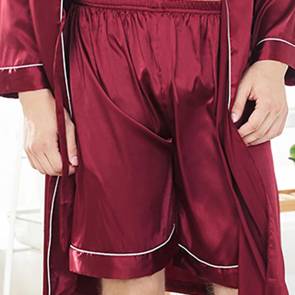 WOMAIL для мужчин's шорты для женщин Атлас домашняя пижама Loungewear Имитационные шелк fabricUltra гладкой touch чувство вина пижамы W30430