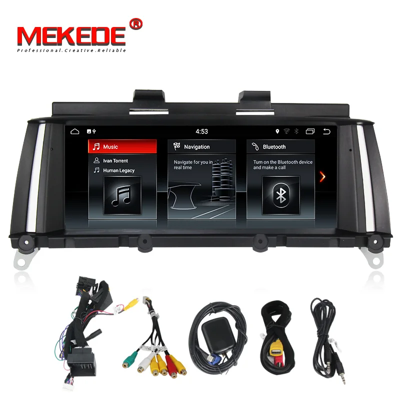 Top Car multimedia player 6 core PX6 Android 9.0 Car radio DVD for BMW X3 F25 X4 F26 (2010-2013) Original CIC NBT system (2013-2017) 5