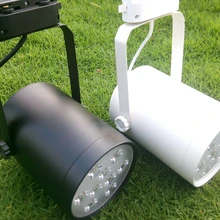 9 Вт светодиодный рельсовый прожектор, AC85-265V, кухонный подвесной светильник, 9x1 Вт, высокомощный светодиодный лампы для прожектора, красный, синий, зеленый, теплый, белый