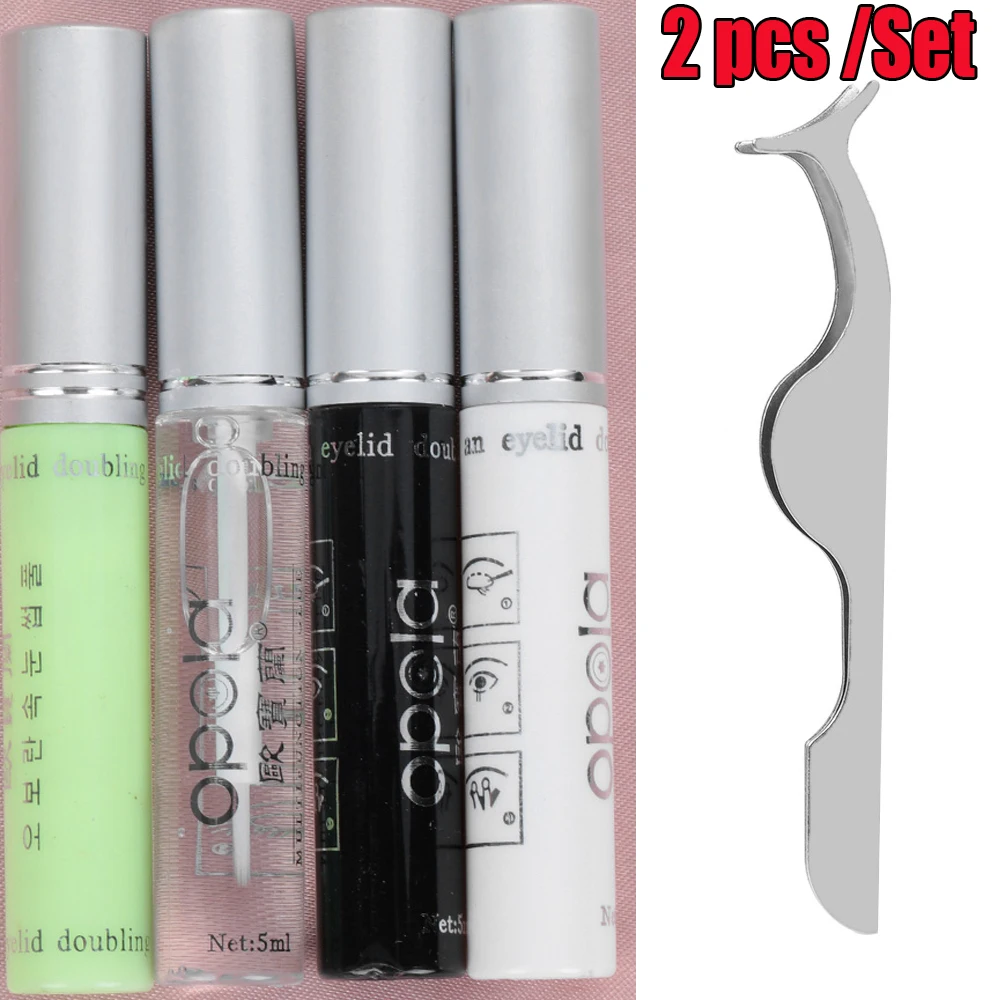 2PCS/SET Waterproof Eyelashes Glue + Eyelash Applicator False Eyelash