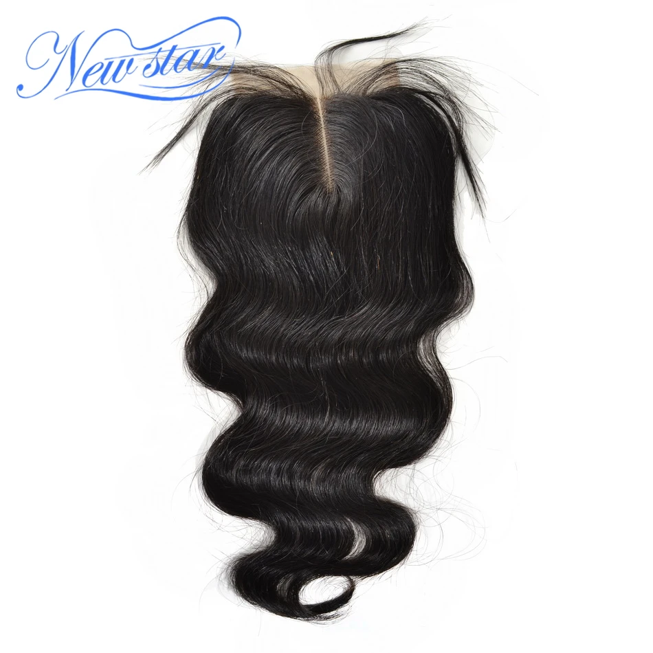 Alibaba New Star Brazilian Virgin Human Hair Lace Closure Middle