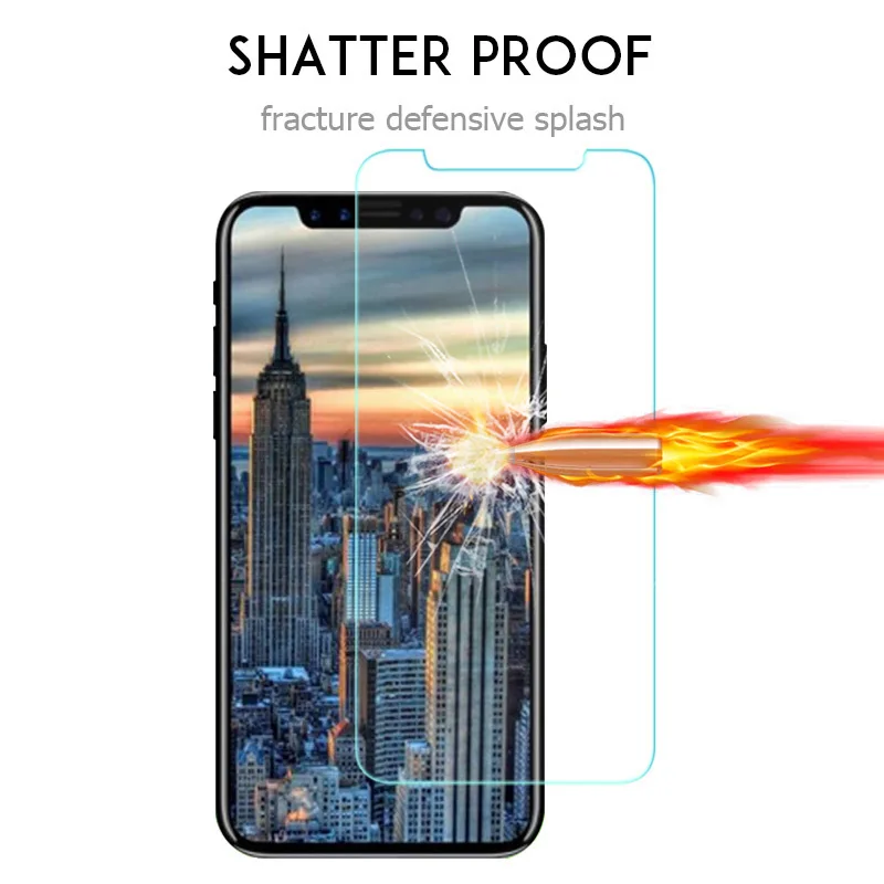 9H закаленное стекло для iphone 6 6s 7 8 Plus X XS MAX XR Защита экрана 5 5S SE 5C 4 4S защитная