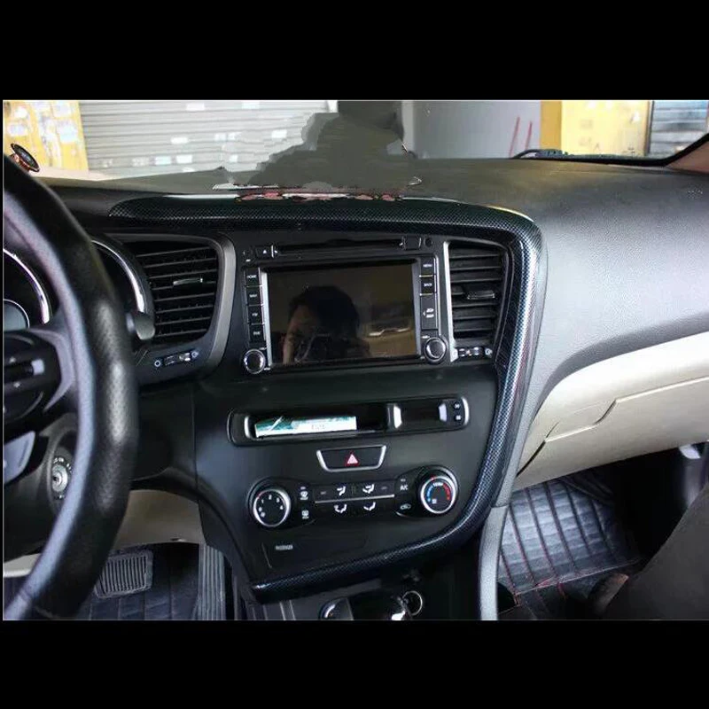 Для KIA K5 2011 2015 2 шт. дерево ABS хром Отделка приборной панели молдинг крышка