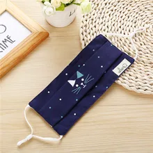10pcs Bags Summer and Autumn New font b Mask b font Cute cat Face Linen Dust
