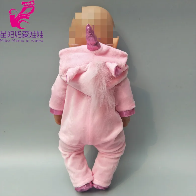 Кукла Одежда для 43 см Детские куклы мультфильм костюм животного набор для 17 дюймов reborn Baby doll зимнее меховое пальто для игрушек
