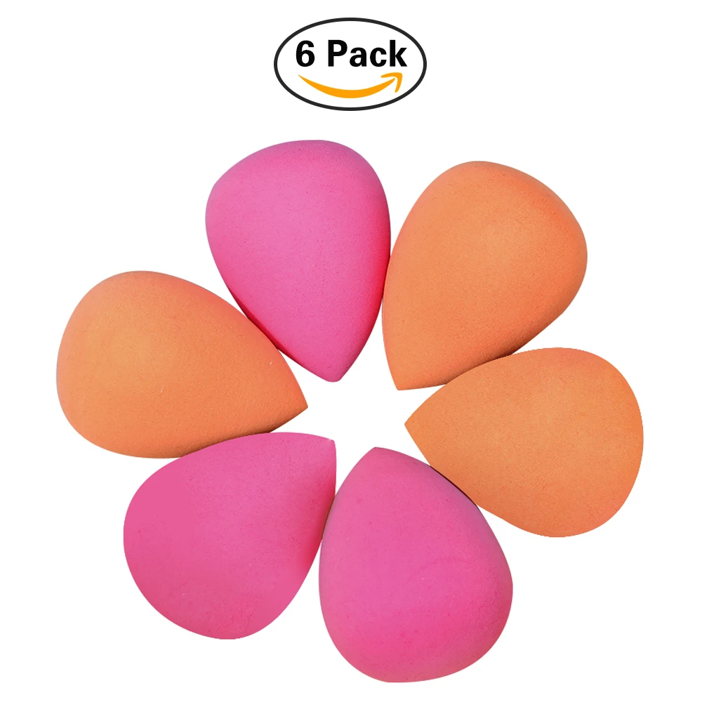 6pcs Makeup Sponges Cosmetics Miss Powder Puff Super Soft