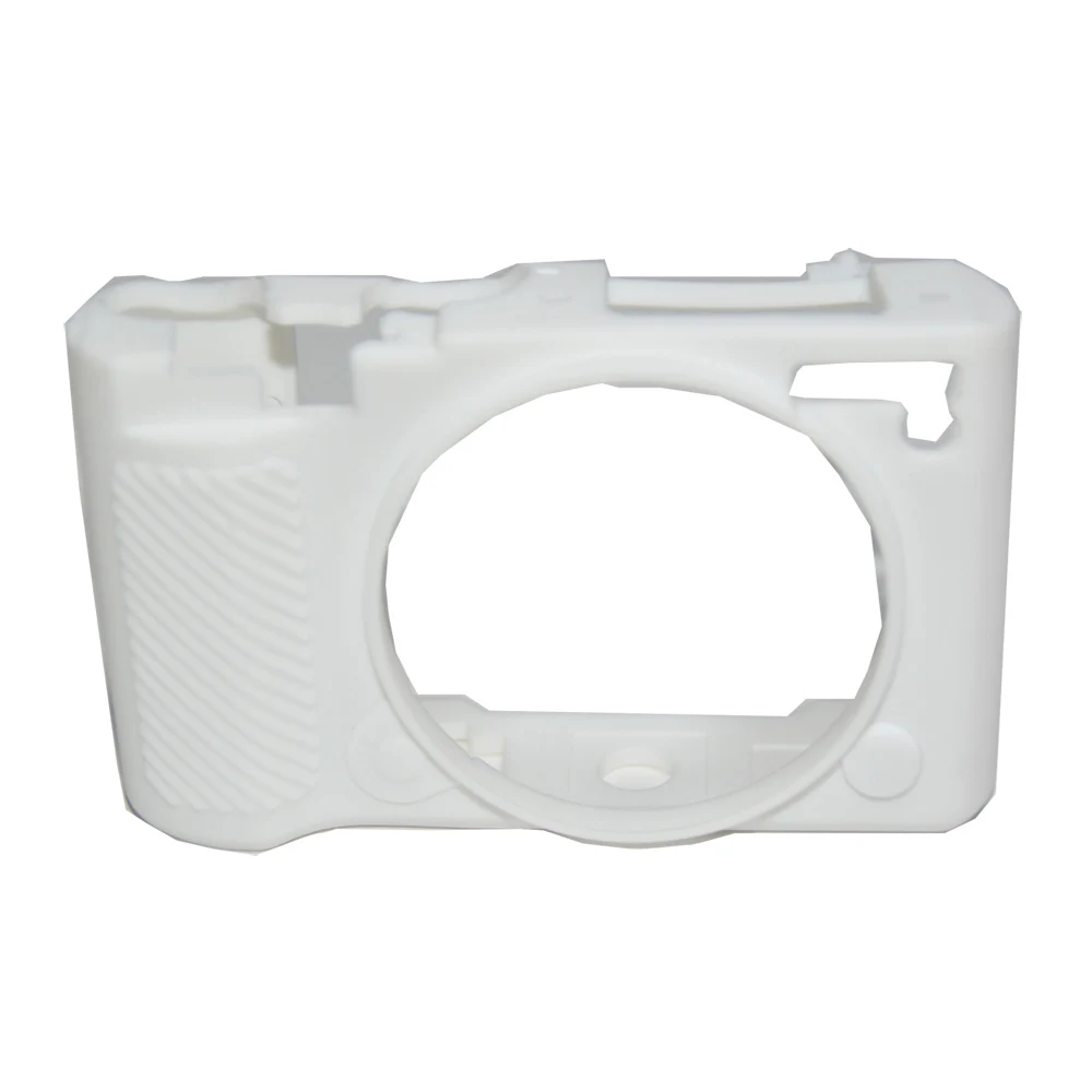 Хорошая сумка для камеры для Nikon J5 мягкий силиконовый резиновый чехол защитный чехол - Цвет: White