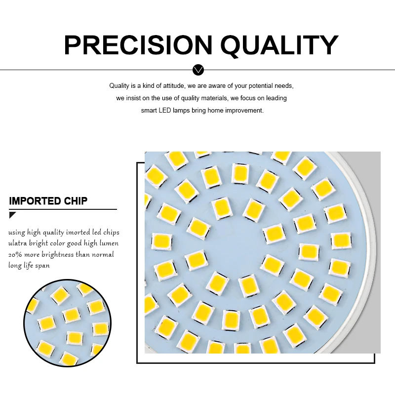 10PCS/Lot Led Lamp E27 E14 GU10 MR16 Led Bulb 220V High Bright Bombillas Lampada LED SMD2835 48 60 80LEDs Lampara For Spotlight