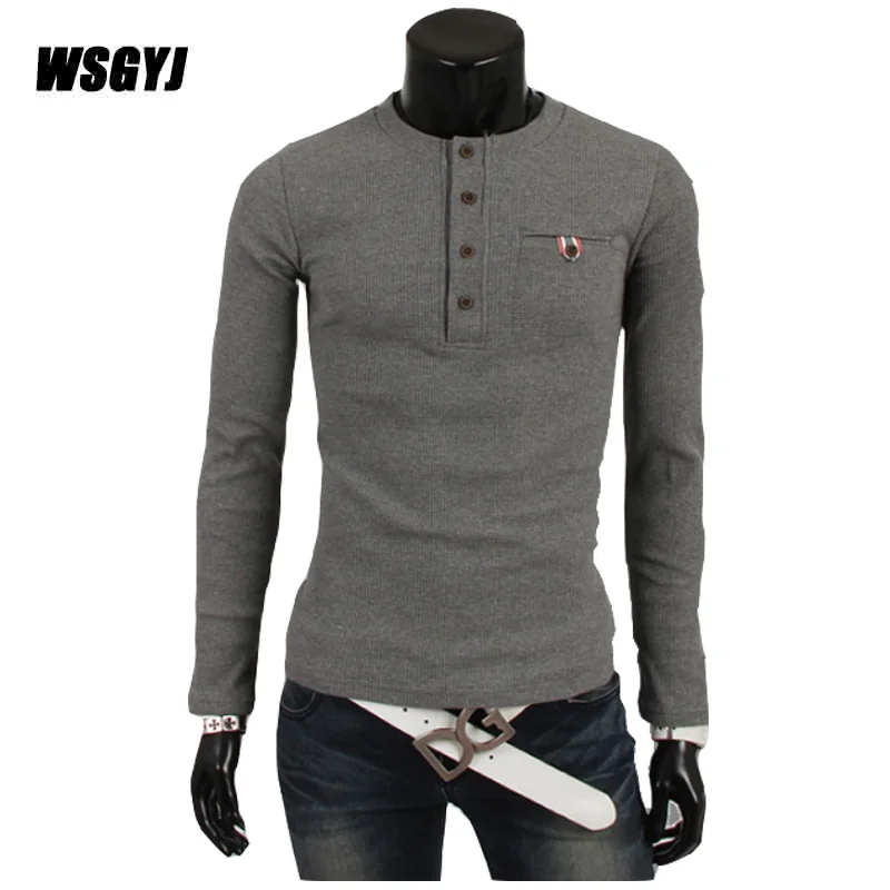 Men'S Pullover Sweaters 2017 New Brand Casual Sweater Henry Collar Slim Fit Knitting Mens Sweaters Men Solid Color Pullover XXL