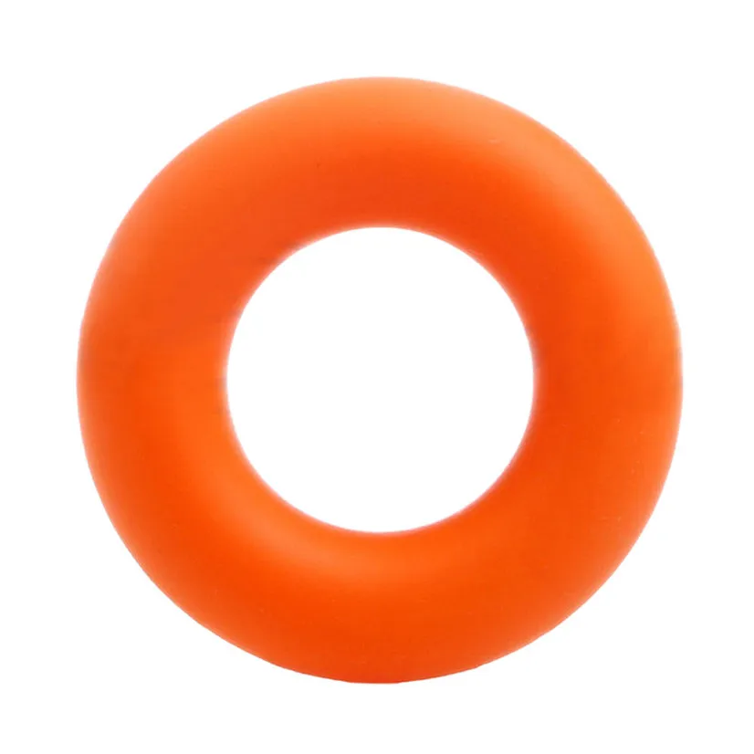 FishSunDay сила палец рукоятка для силовой тренировки мышц, резиновый тренажер кольцо силиконовый удобный в использовании Прямая поставка Aug9 - Цвет: Оранжевый