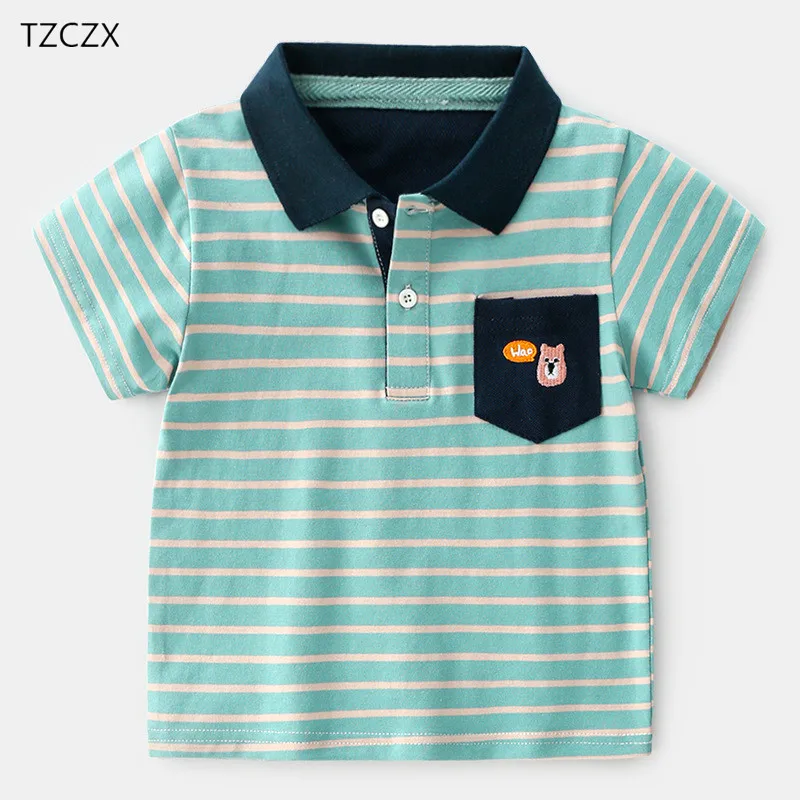 

2019 Children Polo shirts New Fashion Design European and American style Cotton Short-sleeved Boy's Polo shirts Colthing