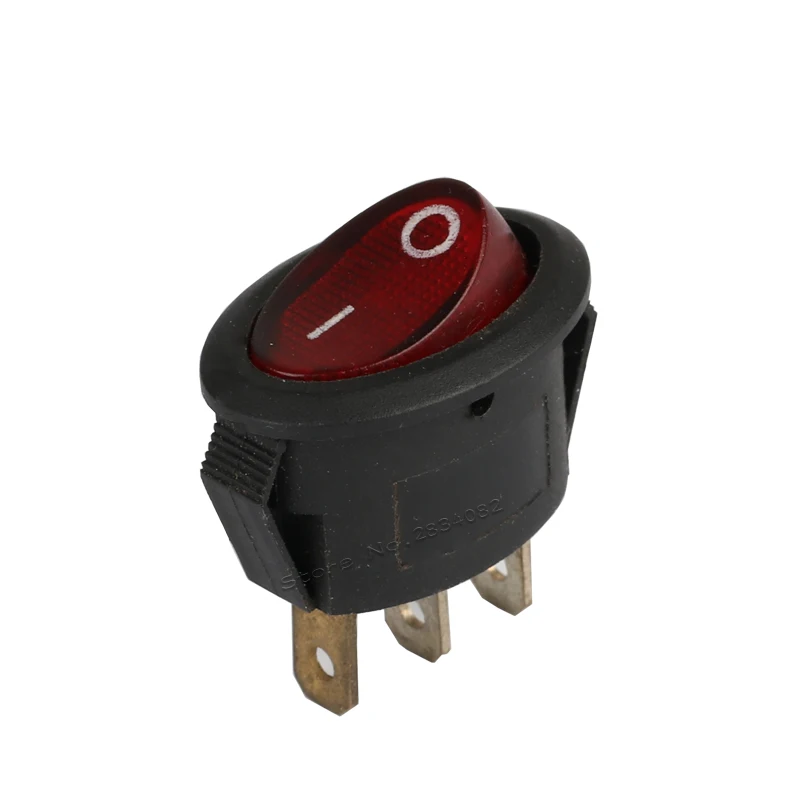 3 контакта 5A/250VAC 10A/125VAC SPDT с подсветкой Овальный эллипс кулисный переключатель