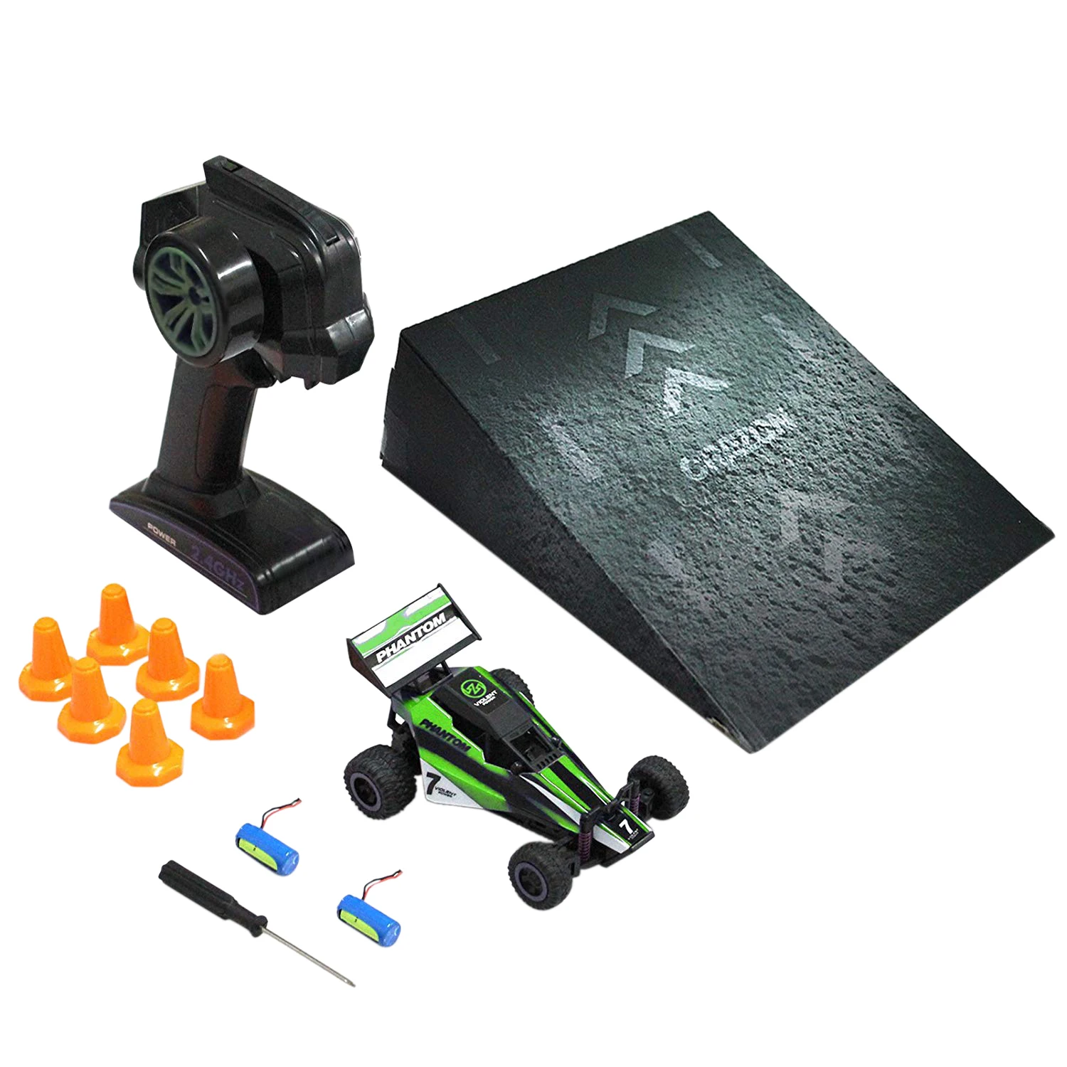 

1: 32 Mini RC Racing Car 2.4Ghz 2WD High Speed Remote Control Buggy Green