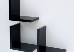 L Type Separator Wall Shelf Bookcase Decorative Flower Frame