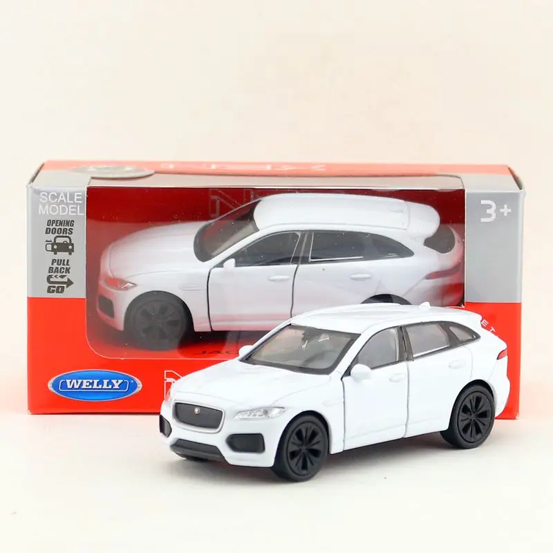 Литая металлическая модель Welly масштаб 1:36 JAGUAR F PACE SUV игрушечный автомобиль