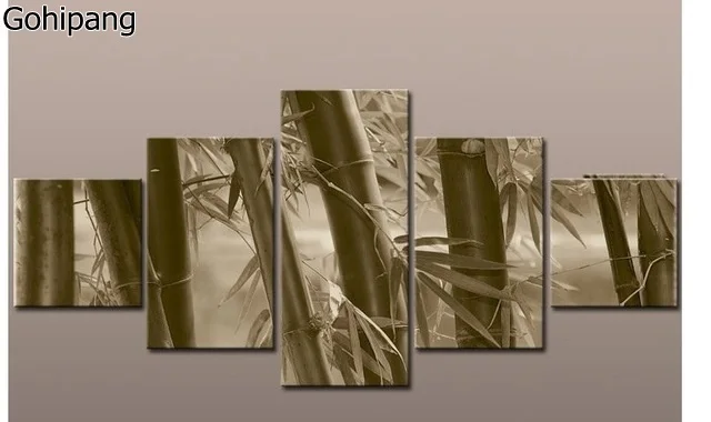 Framed-5-Panel-Large-Bamboo-Oil-Painting-Picture-5-Piece-Wall-Art-Chinese-Style-Unique-Gift.jpg_640x640-