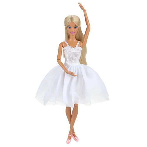 No Doll Новая мода куклы ручной работы вечернее платье вечерние свадебное платье куклы нашего поколения Одежда для Барби одевание игры DIY подарок - Цвет: No Doll