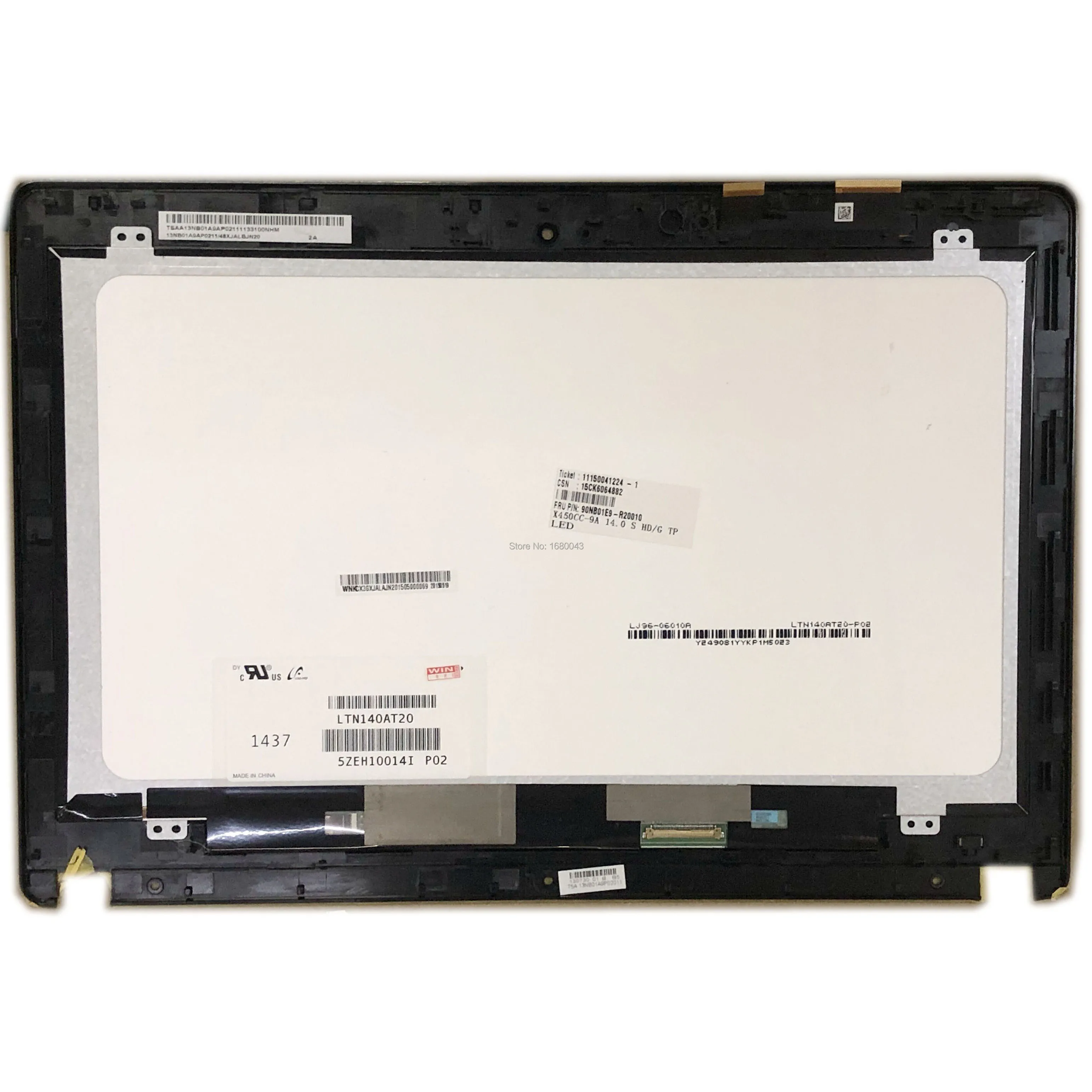14.0/" ASUS X450C 5418R FPC-1 Touch Screen Digitizer Glass Replacement Panel