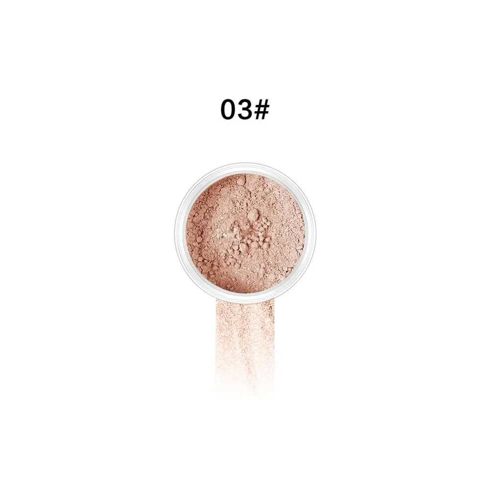 Qibest бренд макияж 10 цветов сыпучий порошок длительный контроль масла Водонепроницаемая кисточка для корректирующей рассыпной пудры рассыпчатая пудра для кожи - Цвет: 03