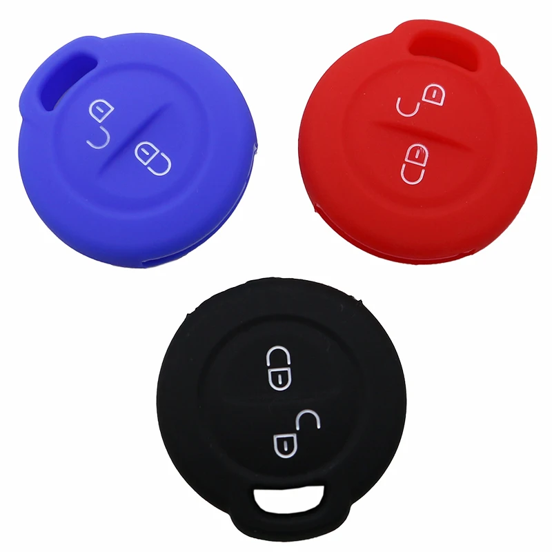 

Silicone car key cover case shell set For Benz Smart Forfour For VW 2 button key