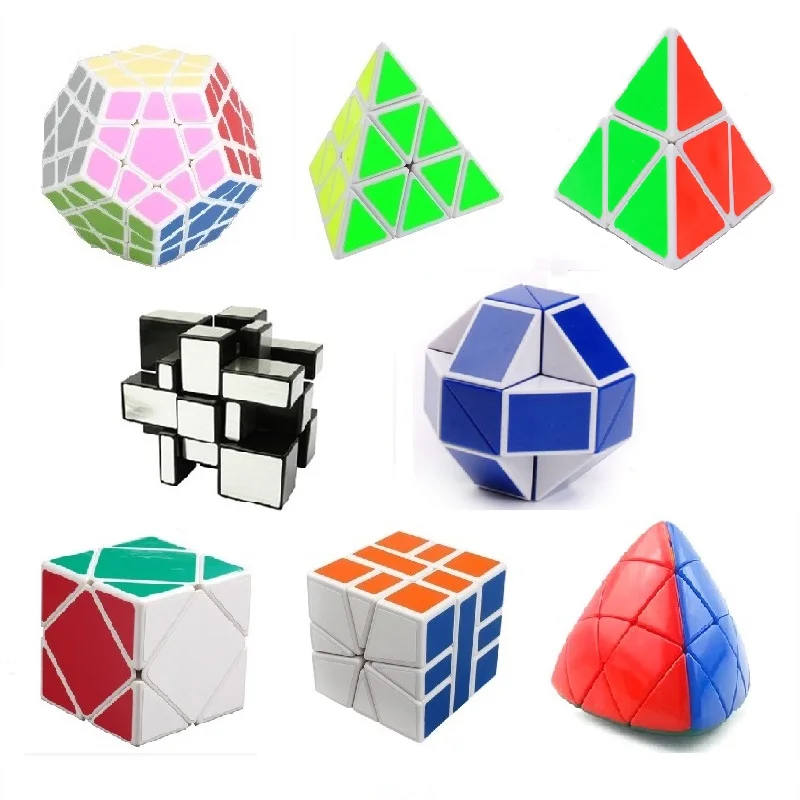 8-pz-set-shengshou-set-di-cubi-di-puzzle-a-forma-di-strano-bianco-speed-twist-puzzle-bundle-pack-cubo-adesivi-in-pvc-e-opachi-cubo-puzzle