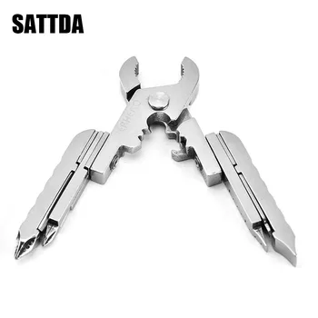 

Multi-functional outdoor tool equipped with mini pliers key clasp mobile card digital screwdriver Folding Knife Multitools edc