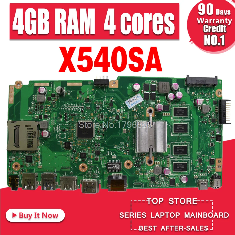 X540SA Laptop motherboard for ASUS VivoBook X540SA X540S X540 F540S Test original mainboard 4GB-RAM N3050 CPU X540SA Laptop motherboard for ASUS VivoBook X540SA X540S X540 F540S Test original mainboard 4GB-RAM N3050 CPU