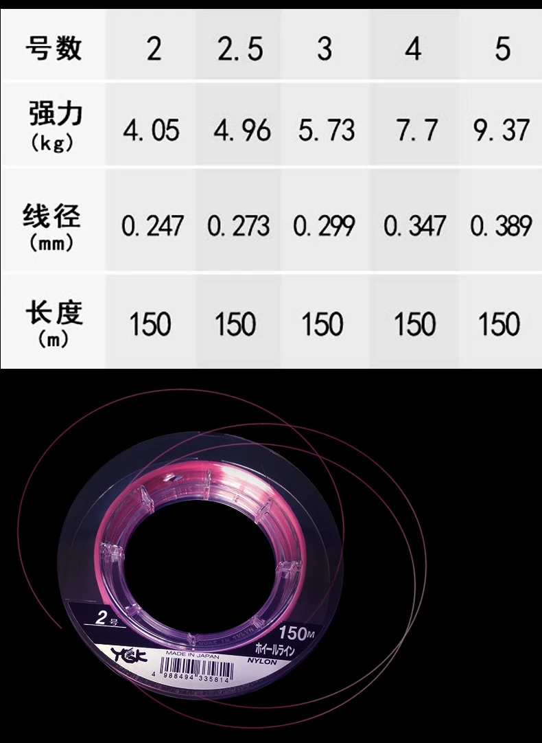 YGK линия импортируется из Японии все плавающие mei красный оранжевый планктон к скалистым морским лескам износостойкая нейлоновая нить 150 mete
