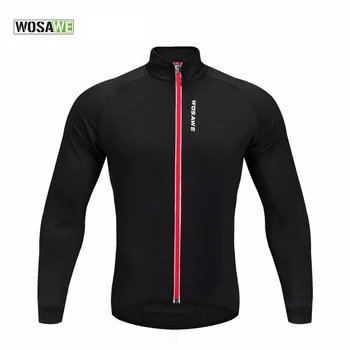 

WOSAWE 2017 New Cycling Jersey Long Sleeve Soft Thermal Fleece MTB Bike Motocross Jersey Cycling Autumn Cycling Clothing