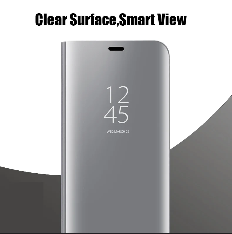 Clear View Smart Cover для samsung Galaxy Note 8 5 A520 A320 A720 J3/J5Pro/J7 Pro J330 J530 2017 J730 ЕС подставка зеркала
