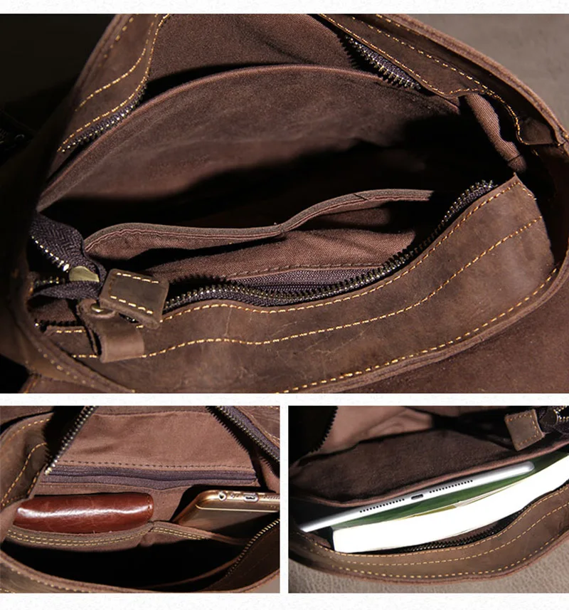 cavalo louco, mochila masculina de couro artesanal