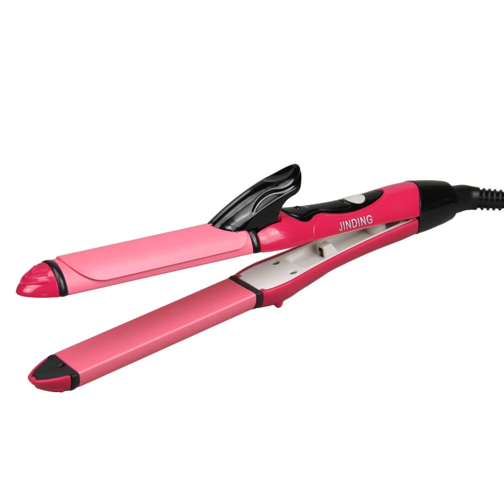 

Mini Hair Straighter Curler Titanium Ceramic Curling/Flat Iron Dual Purpose Professional Salon Hair Styling Tools 110-220V